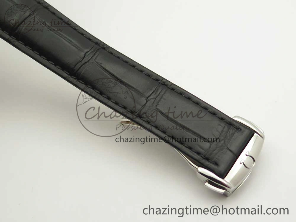 Chic De Ville Hour Vision 41mm SS VSF 1:1 Best Edition Blue Dial on Black Croco Leather Strap A8500 Super Clone 7966