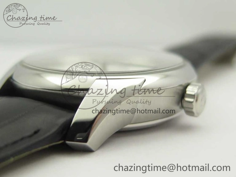 Thermal De Ville Hour Vision 41mm SS VSF 1:1 Best Edition White Dial on Black Crocodile Strap A8500 Super Clone 7945