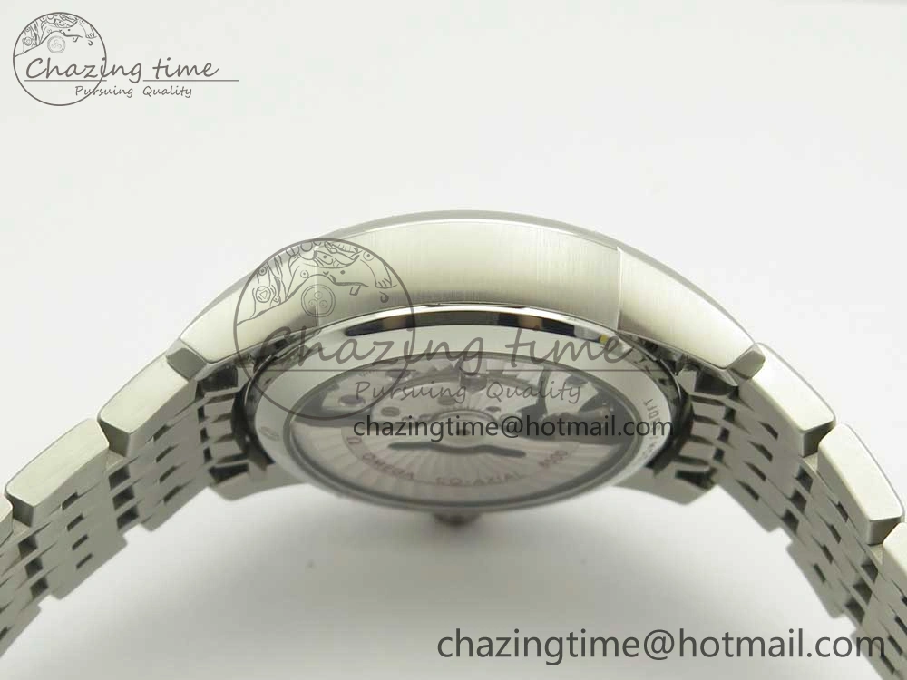 WaterResistant De Ville Hour Vision 41mm SS VSF 1:1 Best Edition White Dial on SS Bracelet A8500 Super Clone 7946