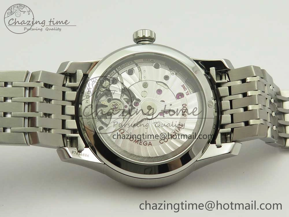WaterResistant De Ville Hour Vision 41mm SS VSF 1:1 Best Edition White Dial on SS Bracelet A8500 Super Clone 7946