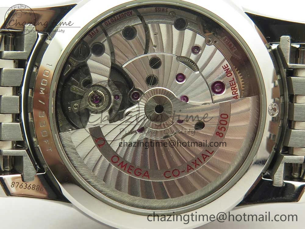 WaterResistant De Ville Hour Vision 41mm SS VSF 1:1 Best Edition White Dial on SS Bracelet A8500 Super Clone 7946