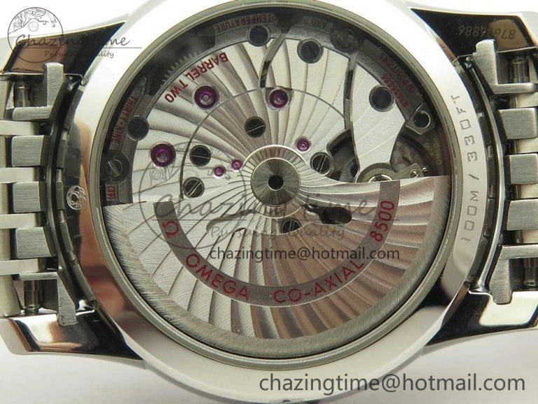 WaterResistant De Ville Hour Vision 41mm SS VSF 1:1 Best Edition White Dial on SS Bracelet A8500 Super Clone 7946