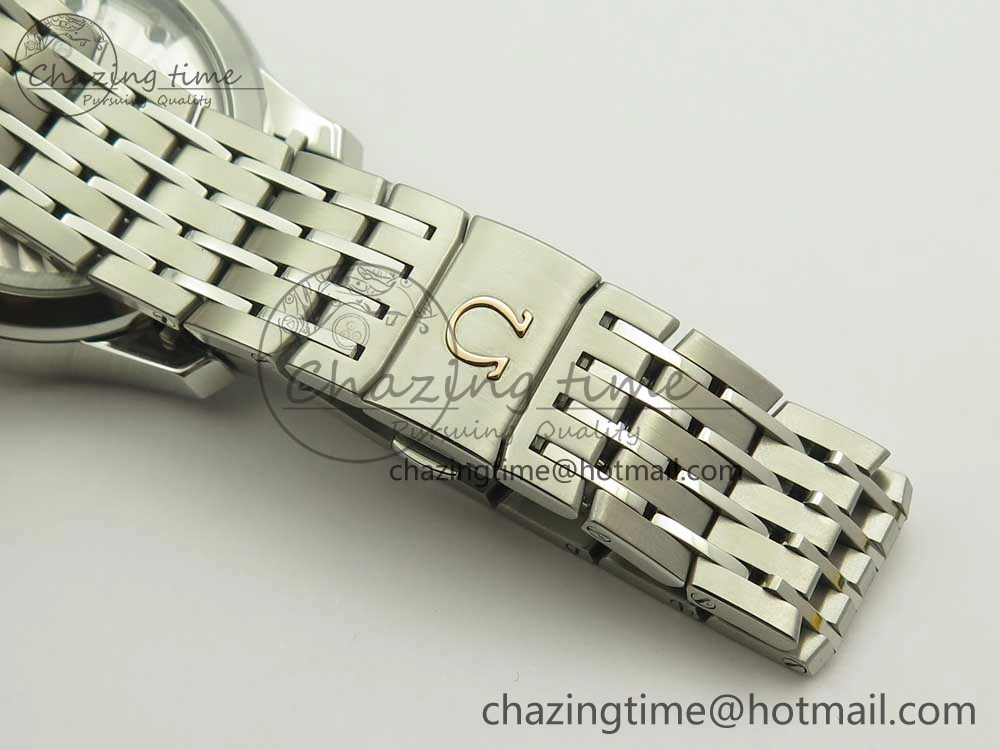 WaterResistant De Ville Hour Vision 41mm SS VSF 1:1 Best Edition White Dial on SS Bracelet A8500 Super Clone 7946