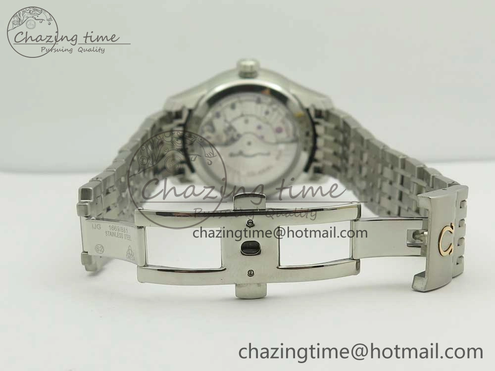 WaterResistant De Ville Hour Vision 41mm SS VSF 1:1 Best Edition White Dial on SS Bracelet A8500 Super Clone 7946
