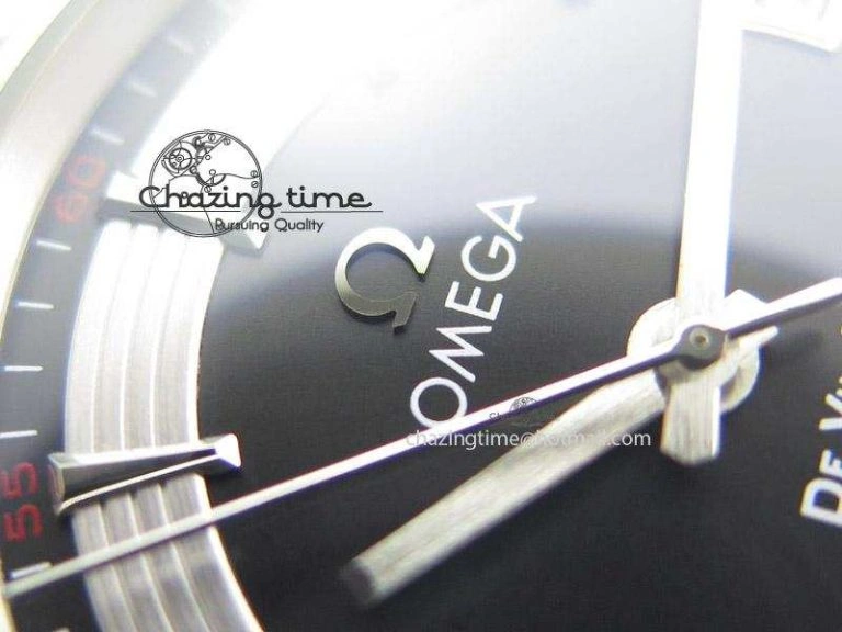De Ville Hour Vision Co-Axial 41mm SS V6F Best Edition Black Dial On SS Bracelet A BestValue 8277