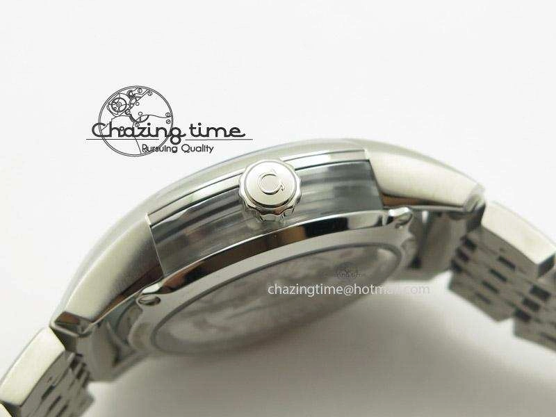 Snug De Ville Hour Vision Co-Axial 41mm SS V6F Best Edition Blue Dial On SS Bracelet A 8276