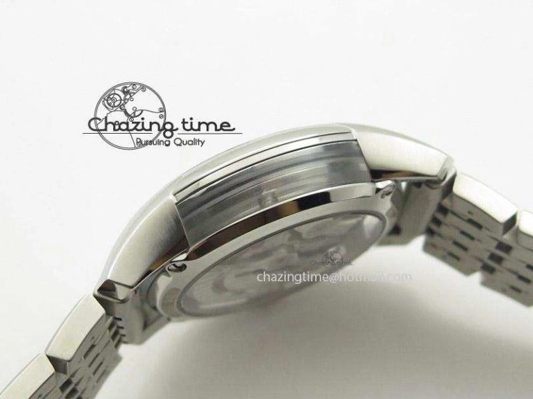 Snug De Ville Hour Vision Co-Axial 41mm SS V6F Best Edition Blue Dial On SS Bracelet A 8276
