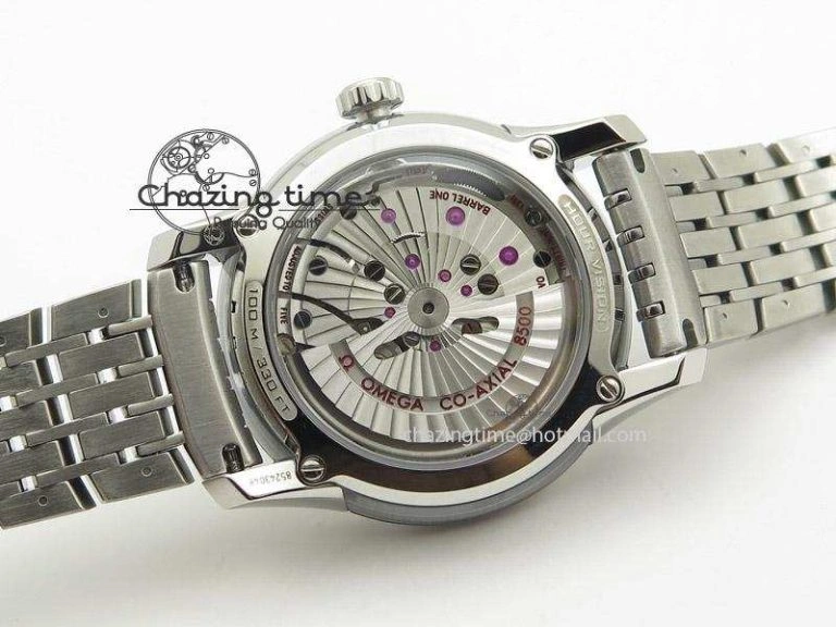 Snug De Ville Hour Vision Co-Axial 41mm SS V6F Best Edition Blue Dial On SS Bracelet A 8276