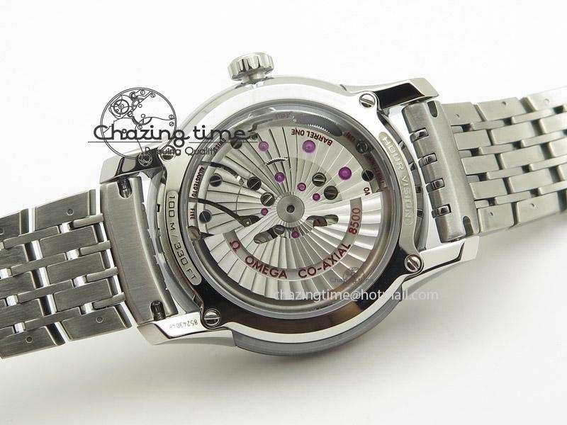Snug De Ville Hour Vision Co-Axial 41mm SS V6F Best Edition Blue Dial On SS Bracelet A 8276