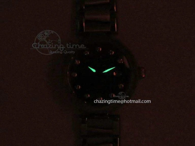 De Ville Lady 34mm SS V6F 1:1 Best Edition Black MOP Dial On SS Bracelet SEIKO NH05A Timeless 8152