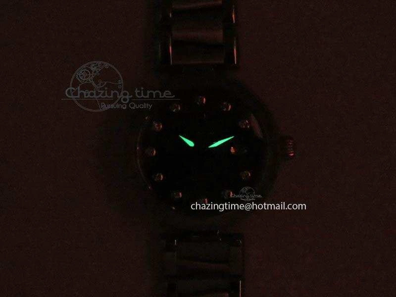 De Ville Lady 34mm SS V6F 1:1 Best Edition Black MOP Dial On SS Bracelet SEIKO NH05A Timeless 8152