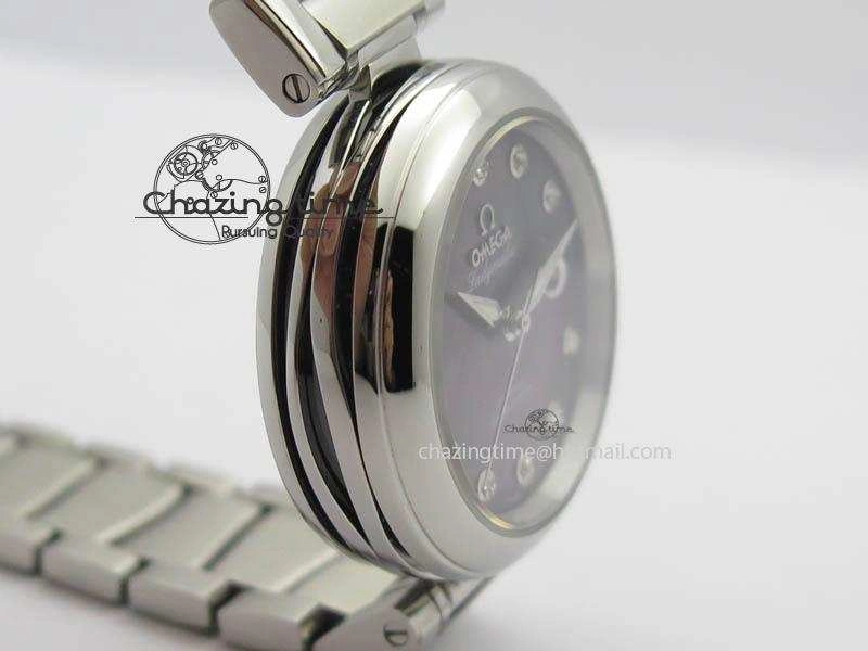 De Ville Lady 34mm SS V6F 1:1 Best Edition Black MOP Dial On SS Bracelet SEIKO NH05A Timeless 8152