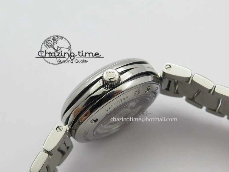 De Ville Lady 34mm SS V6F 1:1 Best Edition Black MOP Dial On SS Bracelet SEIKO NH05A Timeless 8152