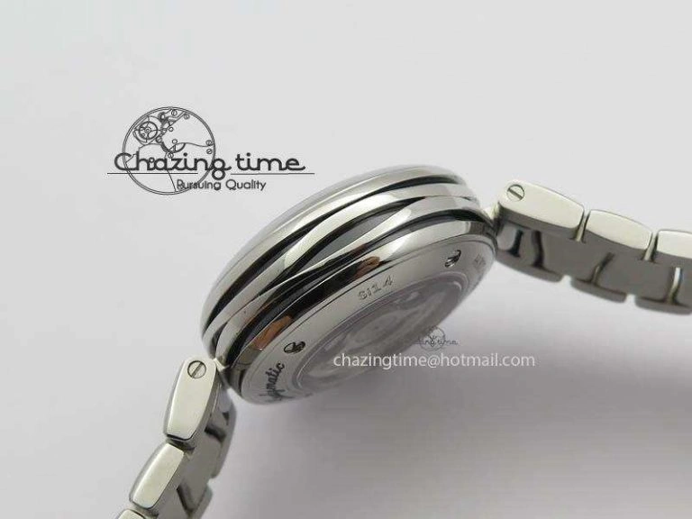 De Ville Lady 34mm SS V6F 1:1 Best Edition Black MOP Dial On SS Bracelet SEIKO NH05A Timeless 8152