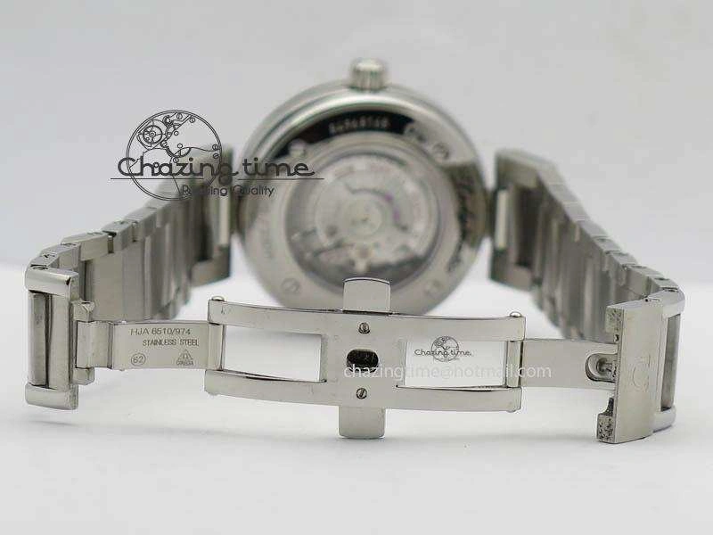 De Ville Lady 34mm SS V6F 1:1 Best Edition Black MOP Dial On SS Bracelet SEIKO NH05A Timeless 8152