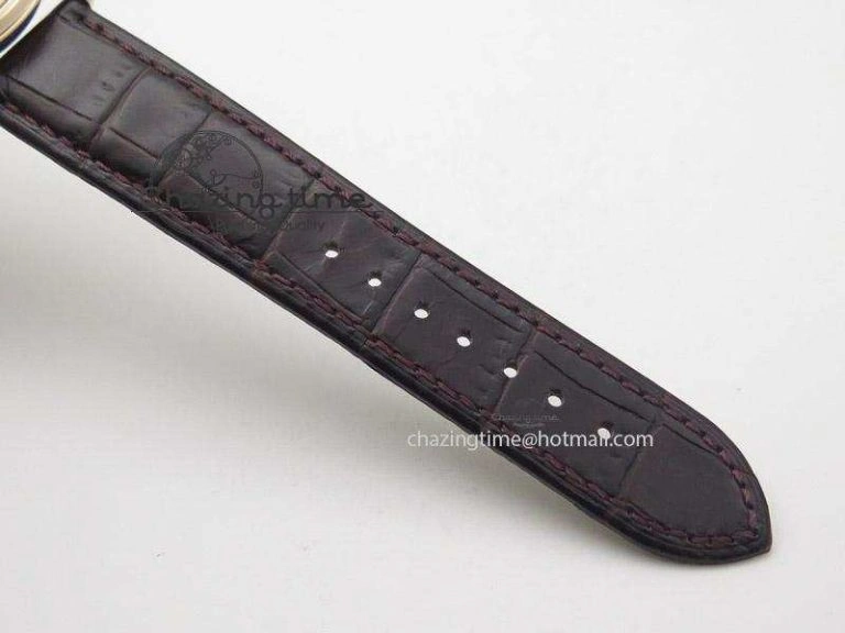 De Ville MK 1:1 Best Edition RG White Dial On Brown Leather Strap A ComfortFit 8262
