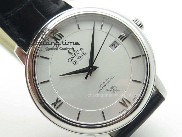 De Ville MK 1:1 Best Edition SS White Dial On Black Leather Strap A Tailored 8260