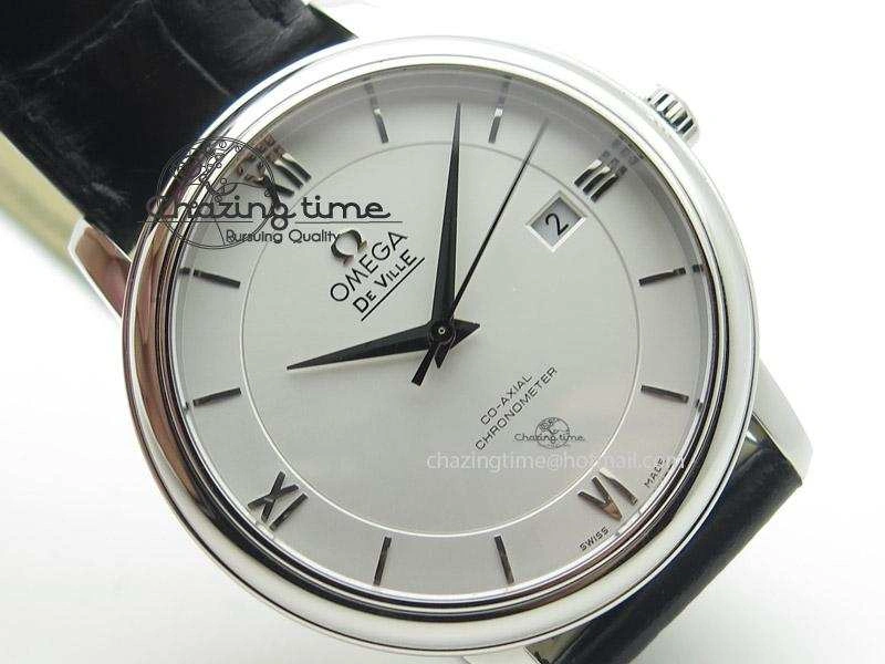 De Ville MK 1:1 Best Edition SS White Dial On Black Leather Strap A Tailored 8260
