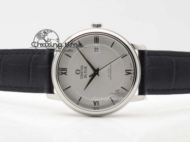De Ville MK 1:1 Best Edition SS White Dial On Black Leather Strap A Tailored 8260