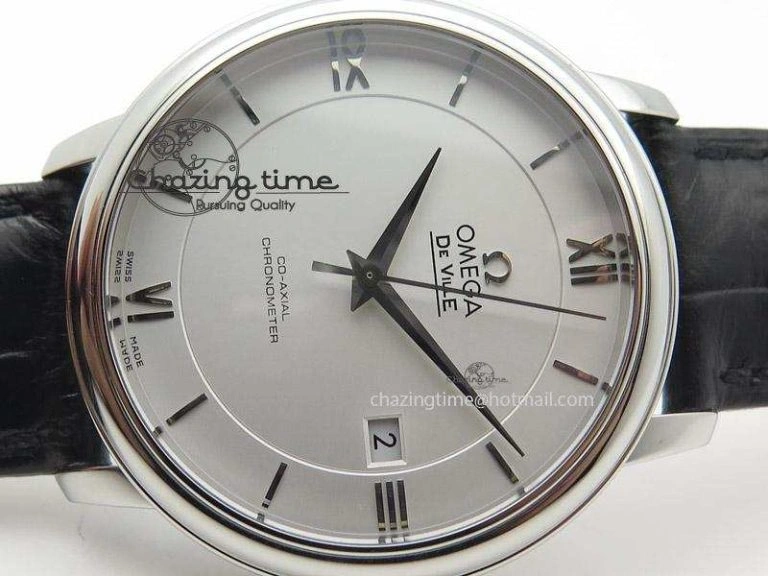 De Ville MK 1:1 Best Edition SS White Dial On Black Leather Strap A Tailored 8260