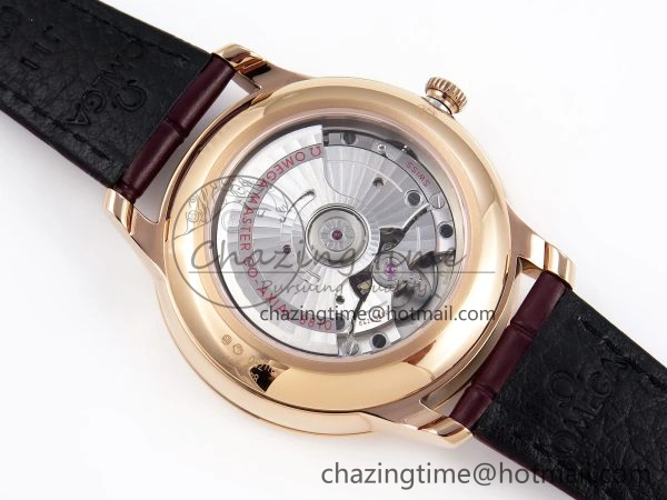 Trendy De Ville Power Reserve RG MKF 1:1 Best Edition White Dial on Brown Leather Strap A 7750
