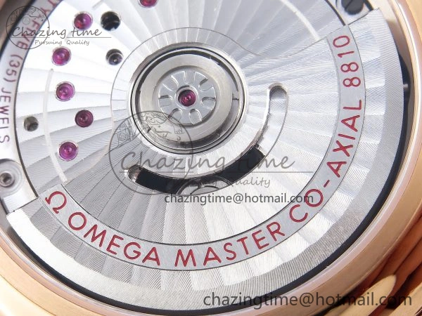 Trendy De Ville Power Reserve RG MKF 1:1 Best Edition White Dial on Brown Leather Strap A 7750