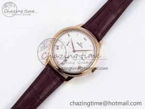 Trendy De Ville Power Reserve RG MKF 1:1 Best Edition White Dial on Brown Leather Strap A 7750