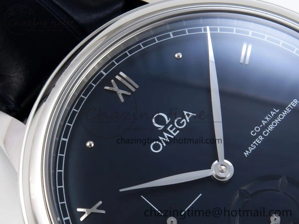 WellDesigned De Ville Power Reserve SS MKF 1:1 Best Edition Black Dial on Black Leather Strap A 7744