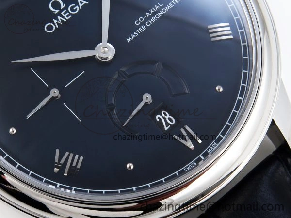 WellDesigned De Ville Power Reserve SS MKF 1:1 Best Edition Black Dial on Black Leather Strap A 7744