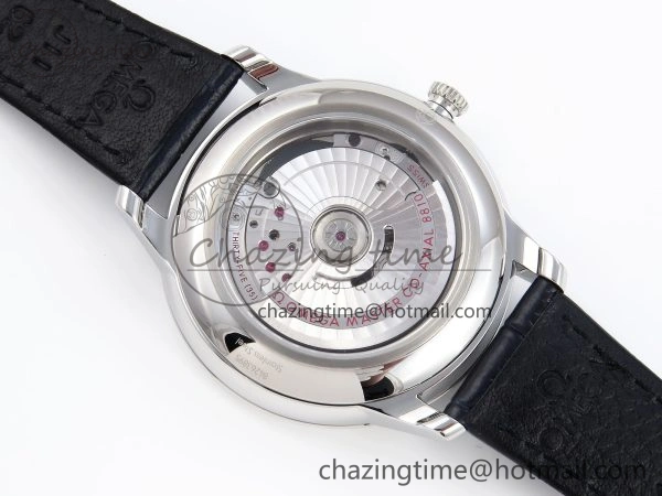 De Ville Power Reserve SS MKF 1:1 Best Edition Blue Textured Dial on Black Leather Strap A Classic 7742