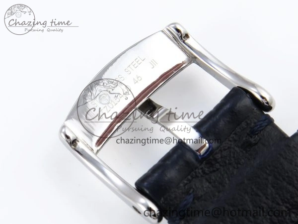 De Ville Power Reserve SS MKF 1:1 Best Edition Blue Textured Dial on Black Leather Strap A Classic 7742