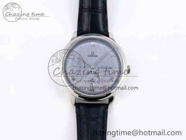 De Ville Power Reserve SS MKF 1:1 Best Edition Blue Textured Dial on Black Leather Strap A Classic 7742