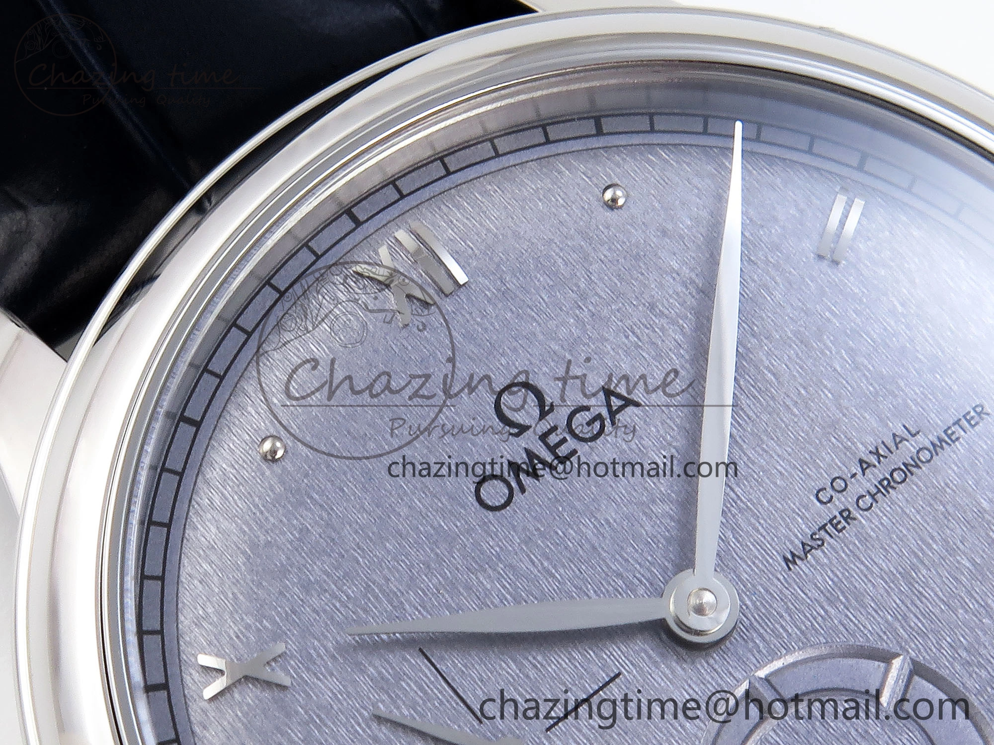 De Ville Power Reserve SS MKF 1:1 Best Edition Blue Textured Dial on Black Leather Strap A Classic 7742