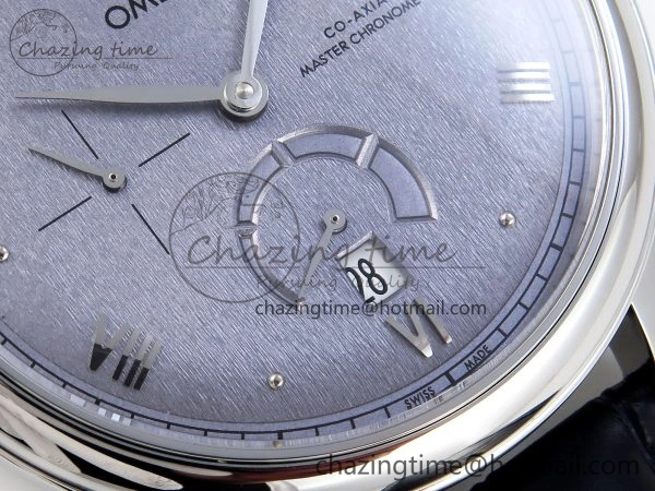 De Ville Power Reserve SS MKF 1:1 Best Edition Blue Textured Dial on Black Leather Strap A Classic 7742