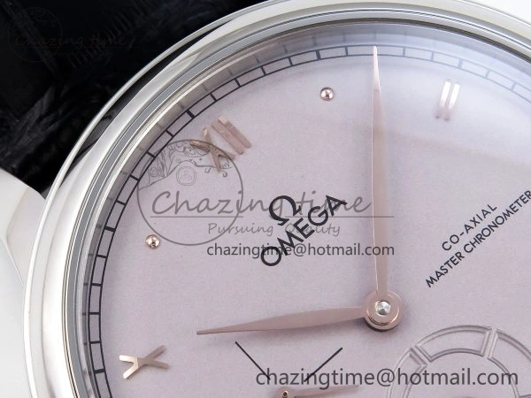 De Ville Power Reserve SS MKF 1:1 Best Edition Purple Dial on Black Leather Strap A Durable 7739