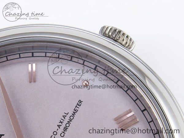 De Ville Power Reserve SS MKF 1:1 Best Edition Purple Dial on Black Leather Strap A Durable 7739
