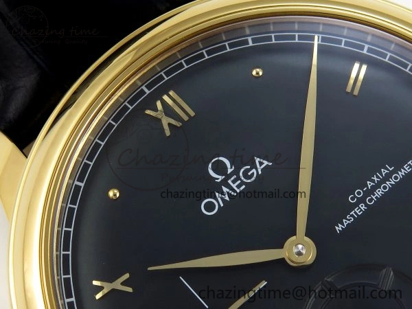 Thermal De Ville Power Reserve YG MKF 1:1 Best Edition Black Dial on Black Leather Strap A 7758