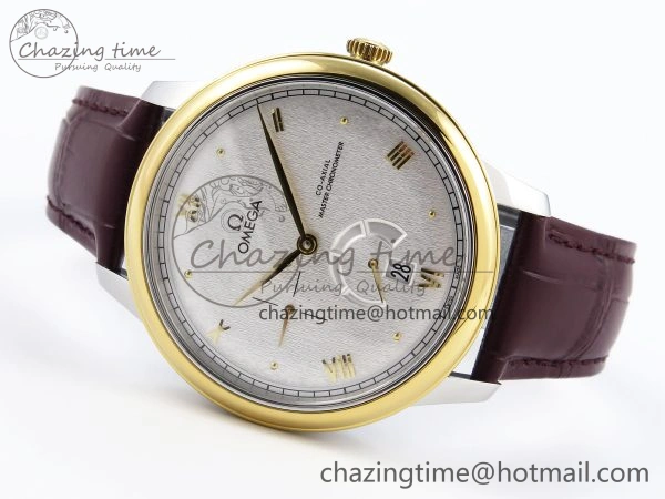 De Ville Power Reserve YG MKF 1:1 Best Edition White Dial on Brown Leather Strap A Colorful 7755