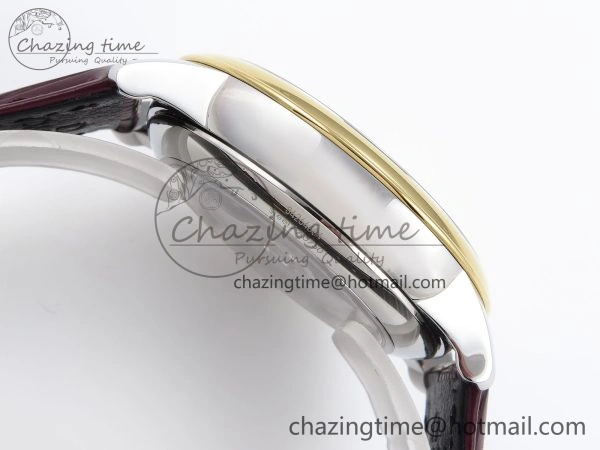 De Ville Power Reserve YG MKF 1:1 Best Edition White Dial on Brown Leather Strap A Colorful 7755