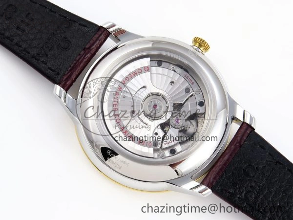 De Ville Power Reserve YG MKF 1:1 Best Edition White Dial on Brown Leather Strap A Colorful 7755