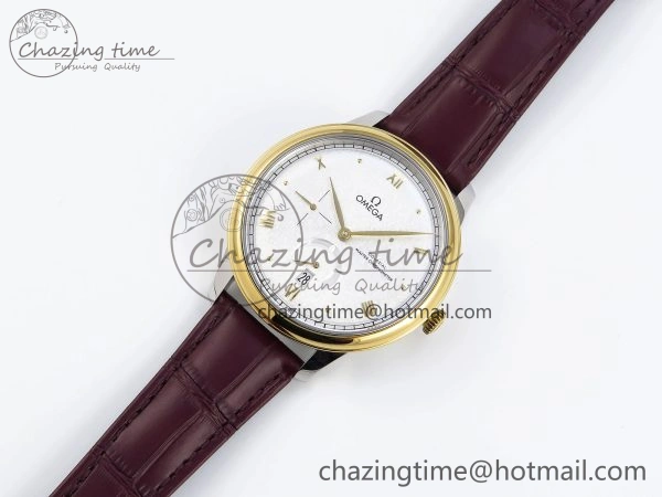 De Ville Power Reserve YG MKF 1:1 Best Edition White Dial on Brown Leather Strap A Colorful 7755