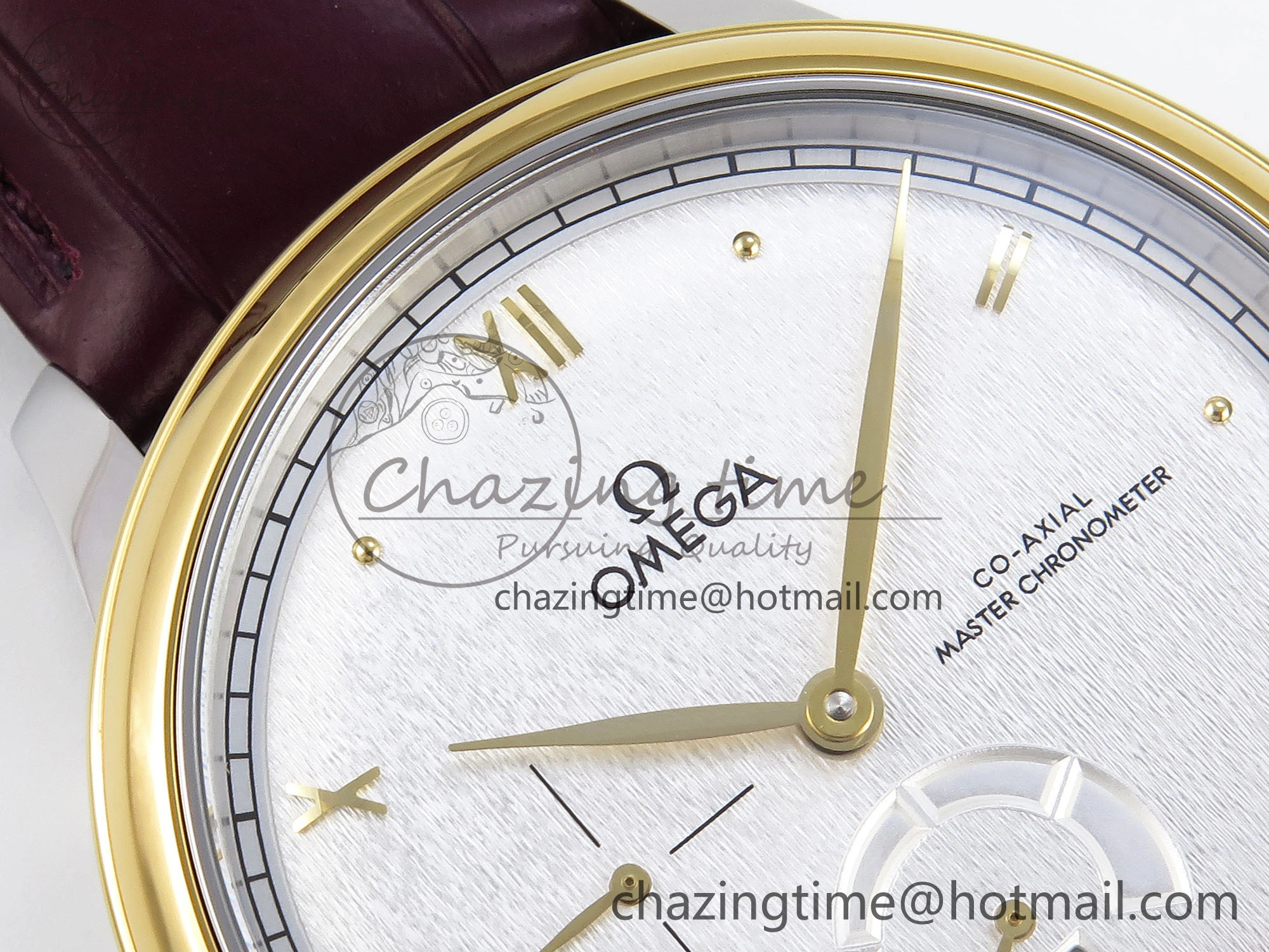 De Ville Power Reserve YG MKF 1:1 Best Edition White Dial on Brown Leather Strap A Colorful 7755