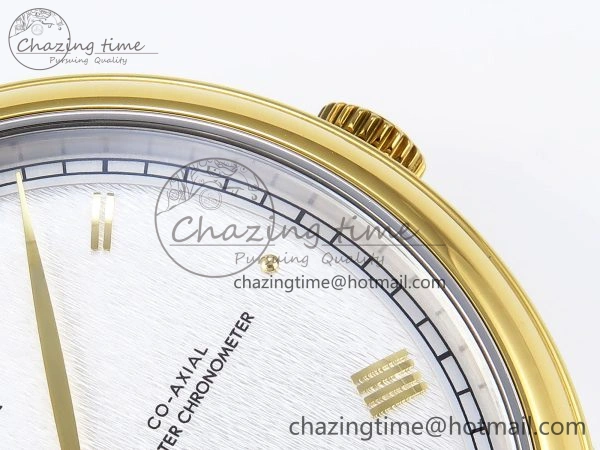 De Ville Power Reserve YG MKF 1:1 Best Edition White Dial on Brown Leather Strap A Colorful 7755