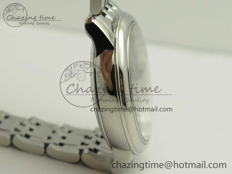 Affordable De Ville Prestige Ladies 32.7mm SS MKF 1:1 Best Edition Blue Dial Diamonds Markers on SS Bracelet MIYOTA 7972
