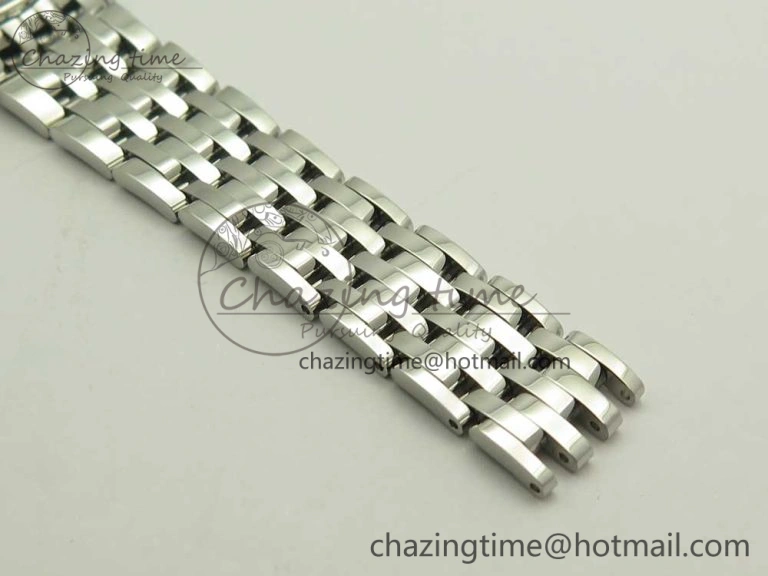 Affordable De Ville Prestige Ladies 32.7mm SS MKF 1:1 Best Edition Blue Dial Diamonds Markers on SS Bracelet MIYOTA 7972