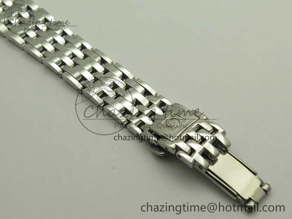 Affordable De Ville Prestige Ladies 32.7mm SS MKF 1:1 Best Edition Blue Dial Diamonds Markers on SS Bracelet MIYOTA 7972