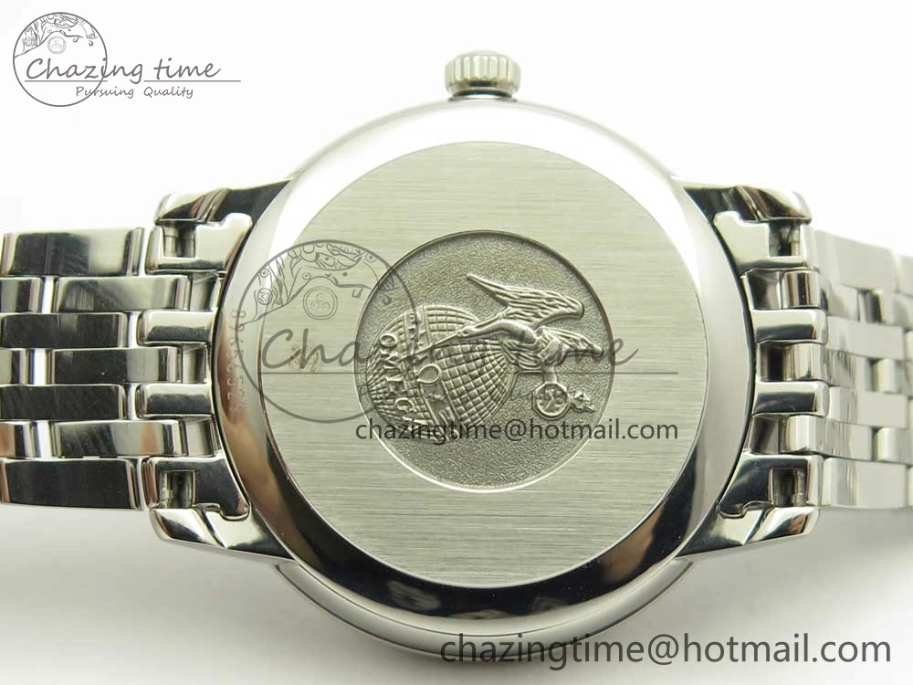 De Ville Prestige Ladies 32.7mm SS MKF 1:1 Best Edition White Dial RG Markers on SS Bracelet MIYOTA Soft 7970