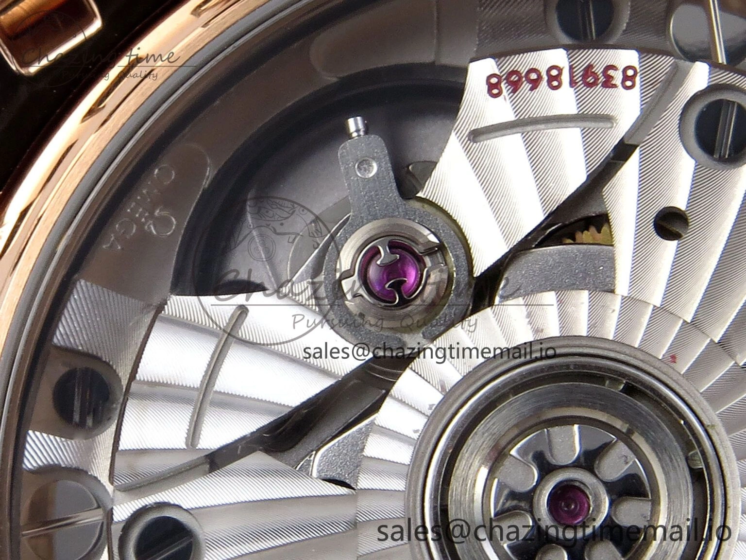De Ville Prestige Ladies RG VSF 1:1 Best Edition Brown Diamonds Dial on RG Bracelet A EasyMatch 7681