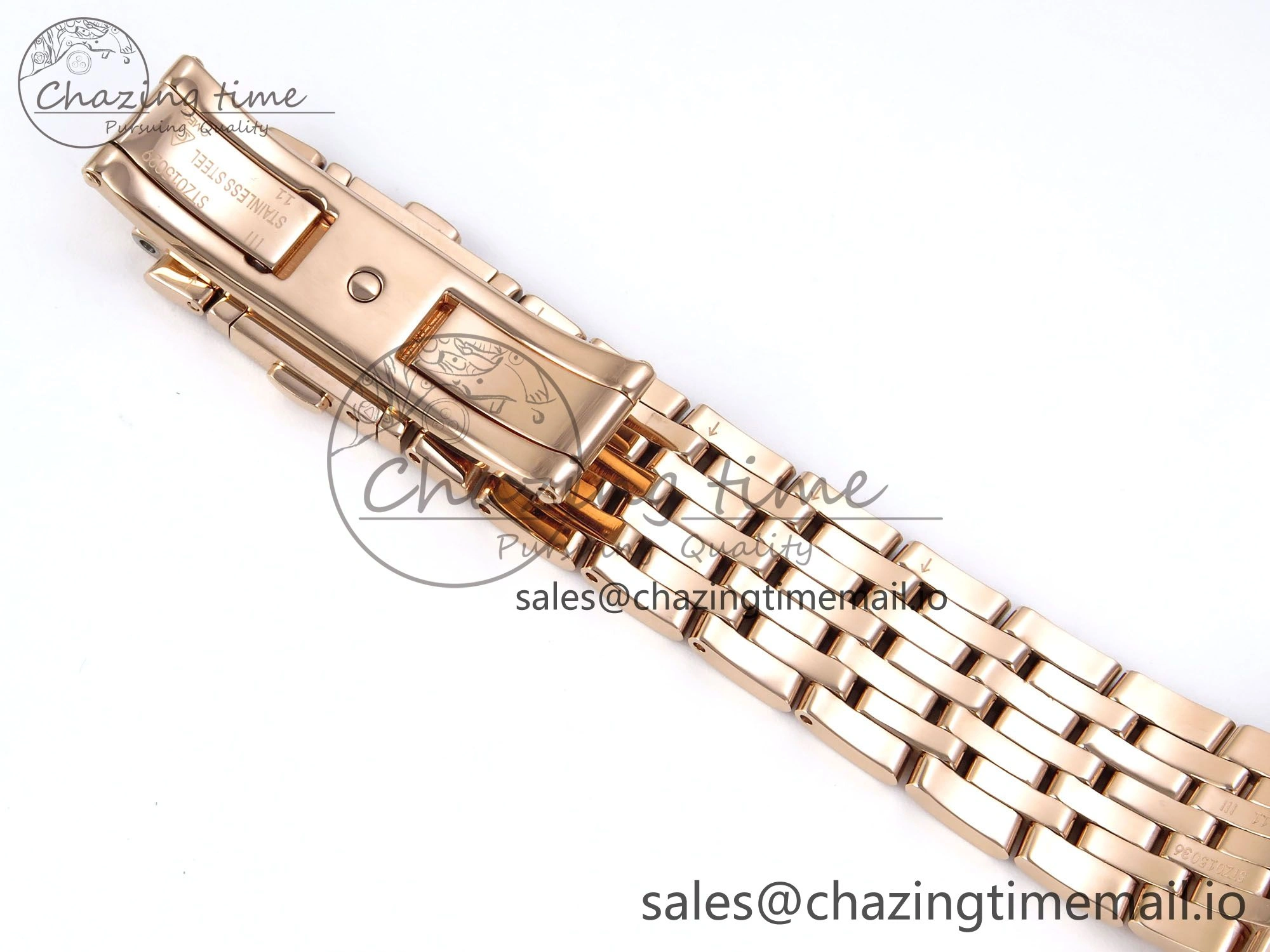 De Ville Prestige Ladies RG VSF 1:1 Best Edition Brown Diamonds Dial on RG Bracelet A EasyMatch 7681
