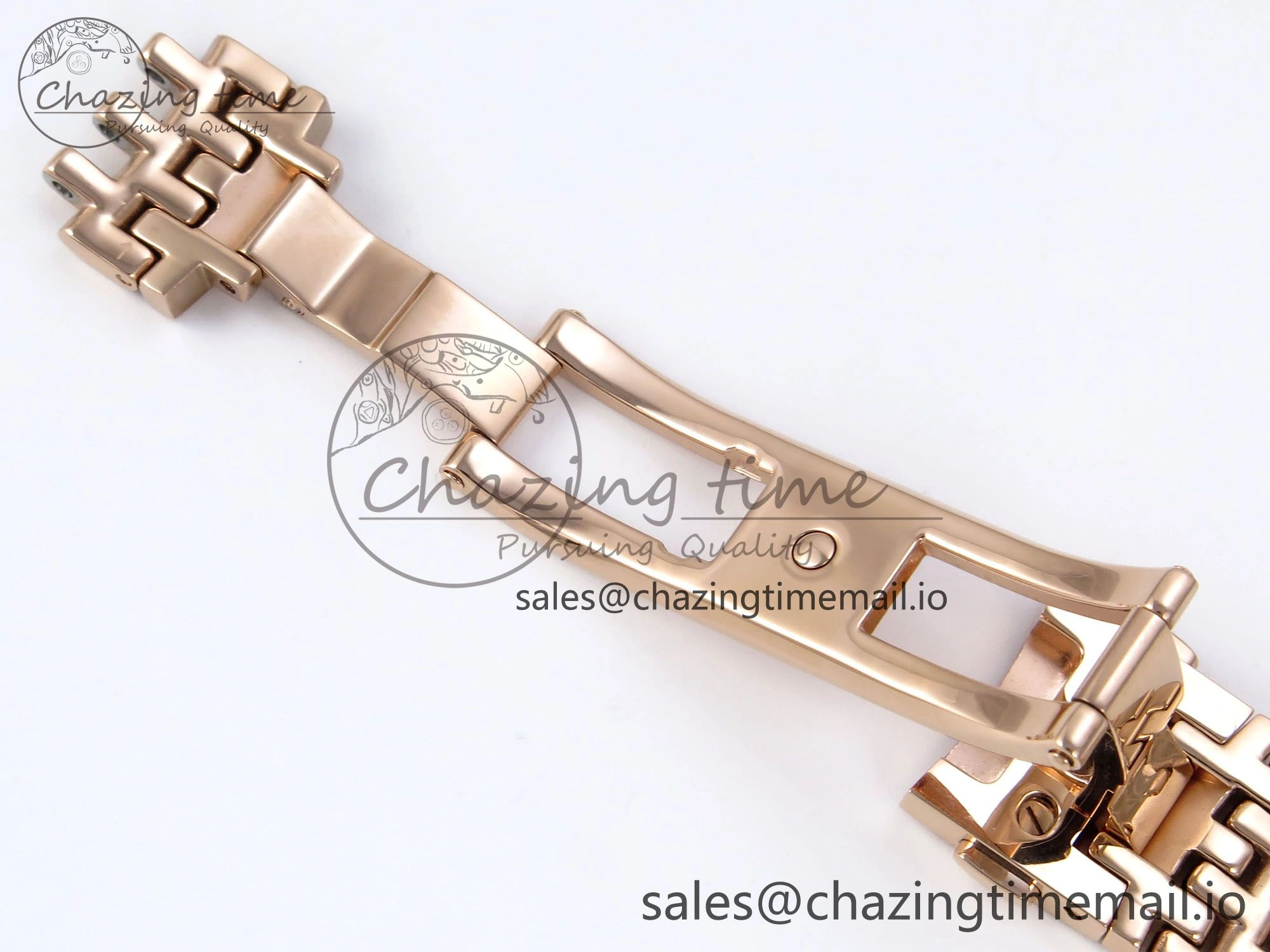 De Ville Prestige Ladies RG VSF 1:1 Best Edition Brown Diamonds Dial on RG Bracelet A EasyMatch 7681